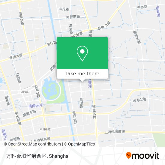 万科金域华府西区 map