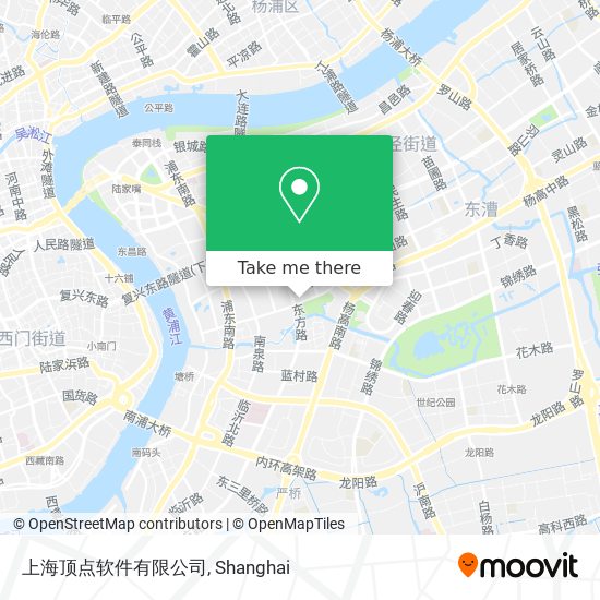 上海顶点软件有限公司 map
