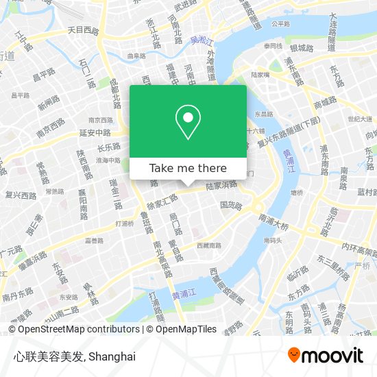 心联美容美发 map