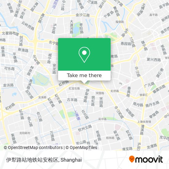 伊犁路站地铁站安检区 map