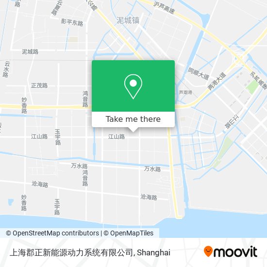 上海郡正新能源动力系统有限公司 map