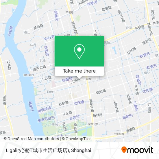 Ligaliry(浦江城市生活广场店) map