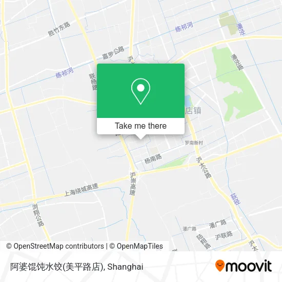 阿婆馄饨水饺(美平路店) map