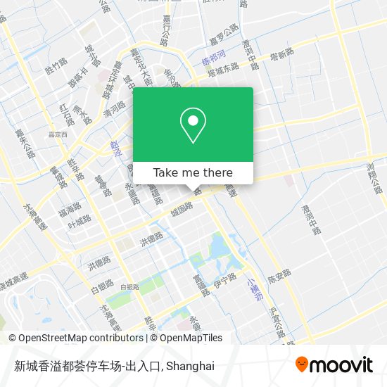 新城香溢都荟停车场-出入口 map