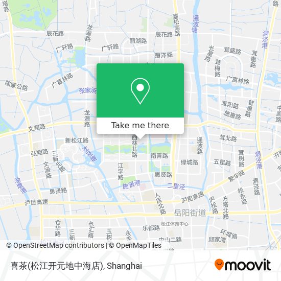 喜茶(松江开元地中海店) map