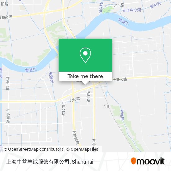 上海中益羊绒服饰有限公司 map