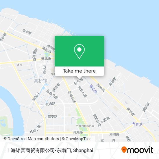 上海铭喜商贸有限公司-东南门 map