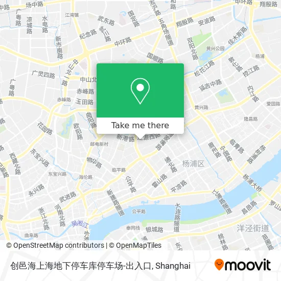 创邑海上海地下停车库停车场-出入口 map
