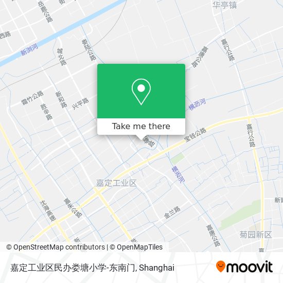 嘉定工业区民办娄塘小学-东南门 map