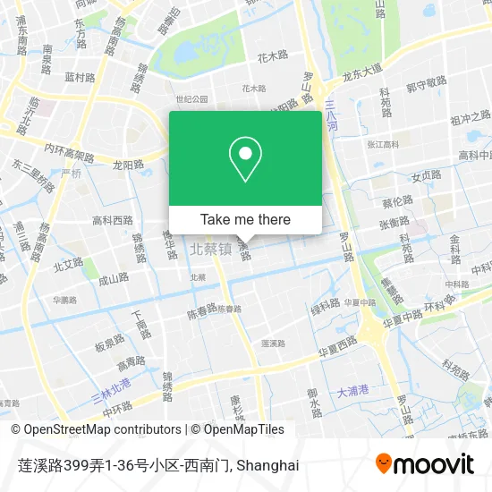 莲溪路399弄1-36号小区-西南门 map