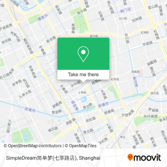 SimpleDream简单梦(七莘路店) map