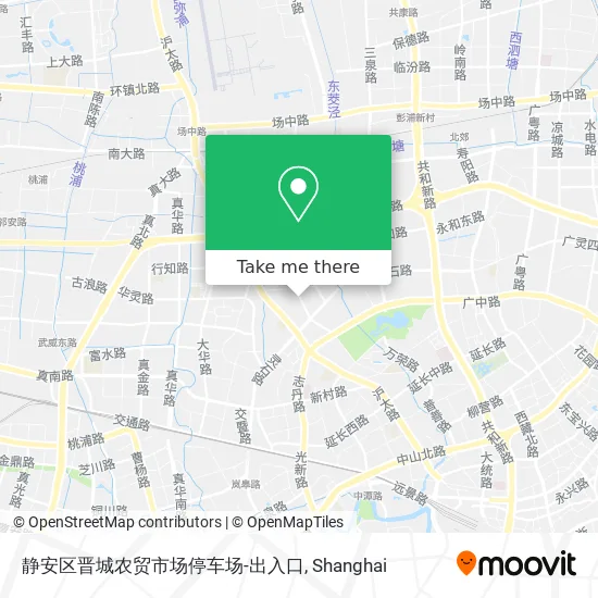 静安区晋城农贸市场停车场-出入口 map