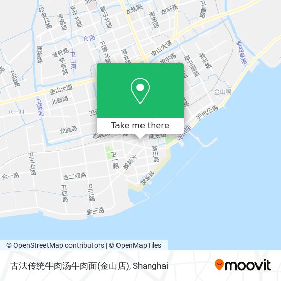 古法传统牛肉汤牛肉面(金山店) map