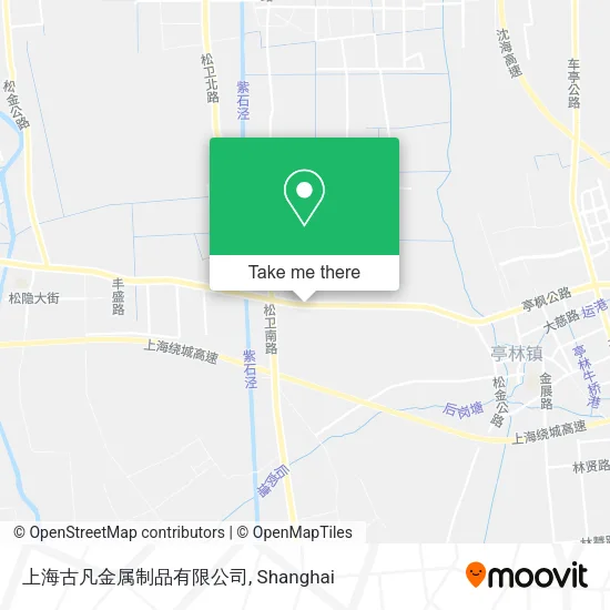 上海古凡金属制品有限公司 map
