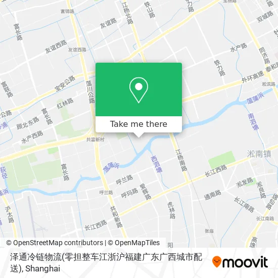 泽通冷链物流(零担整车江浙沪福建广东广西城市配送) map