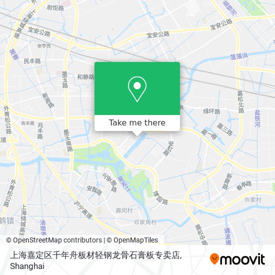 上海嘉定区千年舟板材轻钢龙骨石膏板专卖店 map