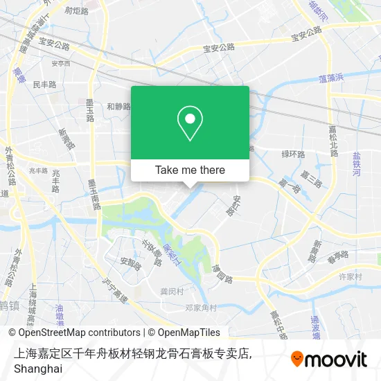 上海嘉定区千年舟板材轻钢龙骨石膏板专卖店 map