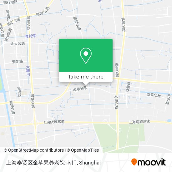 上海奉贤区金苹果养老院-南门 map