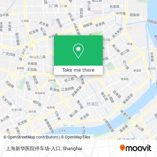 上海新华医院停车场-入口 map