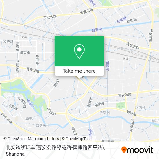 北安跨线班车(曹安公路绿苑路-国康路四平路) map