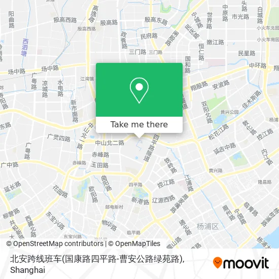 北安跨线班车(国康路四平路-曹安公路绿苑路) map