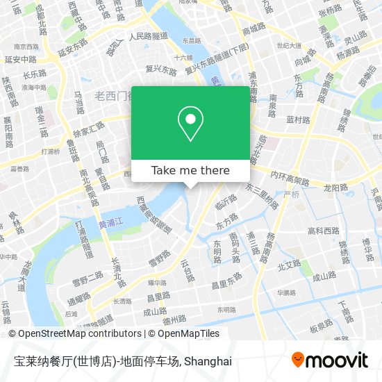 宝莱纳餐厅(世博店)-地面停车场 map