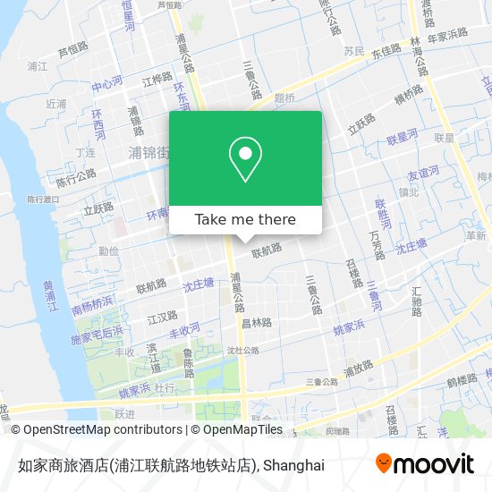 如家商旅酒店(浦江联航路地铁站店) map