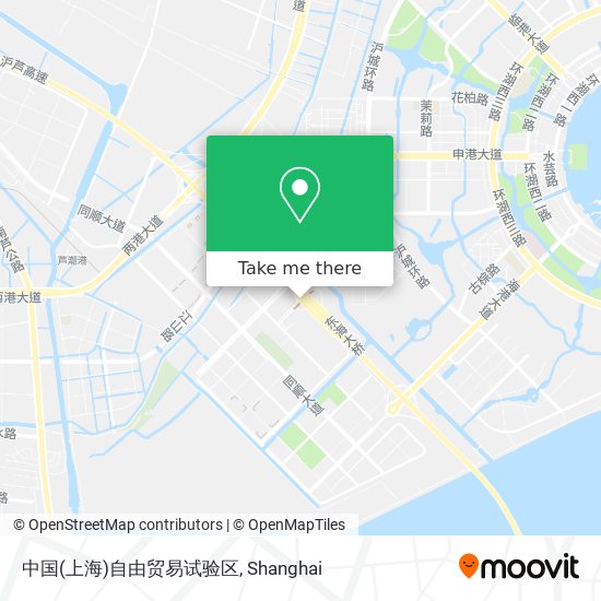 中国(上海)自由贸易试验区 map