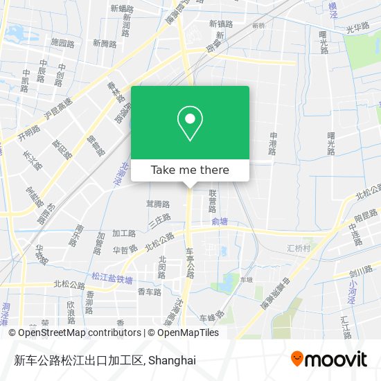 新车公路松江出口加工区 map