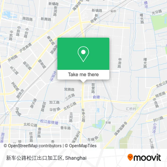 新车公路松江出口加工区 map