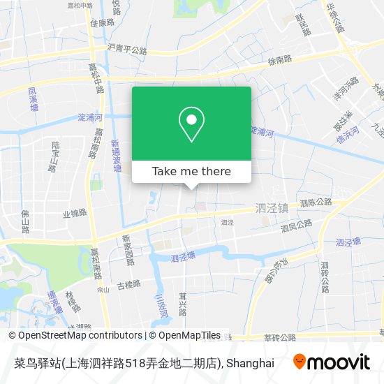 菜鸟驿站(上海泗祥路518弄金地二期店) map