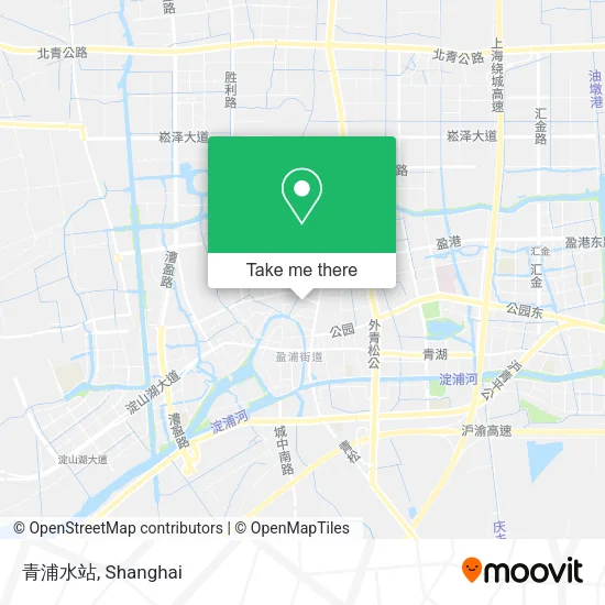 青浦水站 map