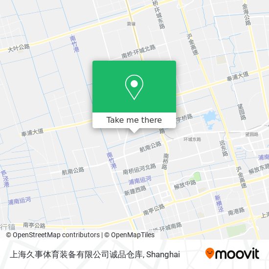 上海久事体育装备有限公司诚品仓库 map