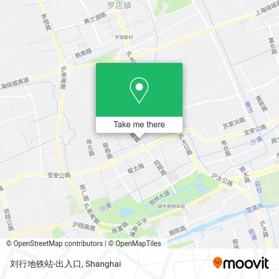 刘行地铁站-出入口 map