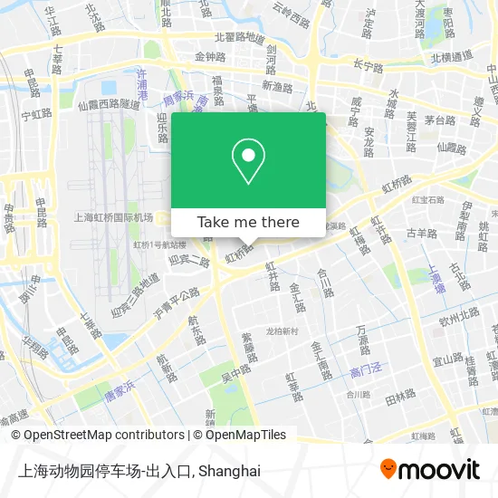 上海动物园停车场-出入口 map