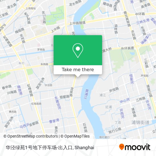 华泾绿苑1号地下停车场-出入口 map