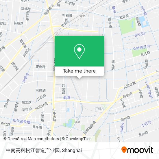 中南高科松江智造产业园 map