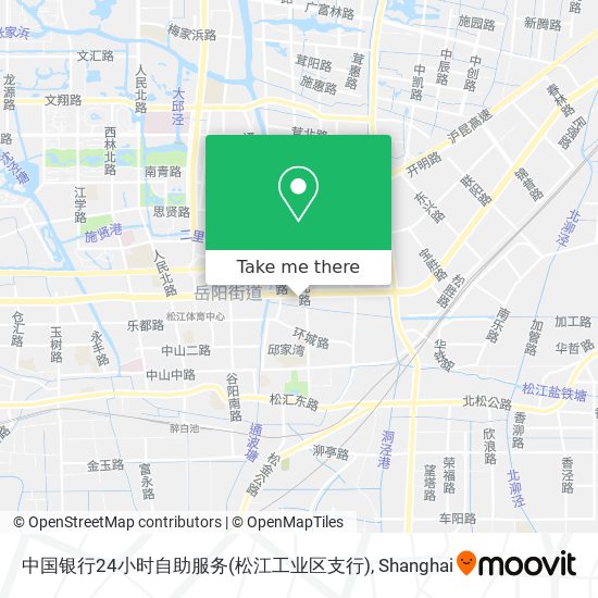 中国银行24小时自助服务(松江工业区支行) map