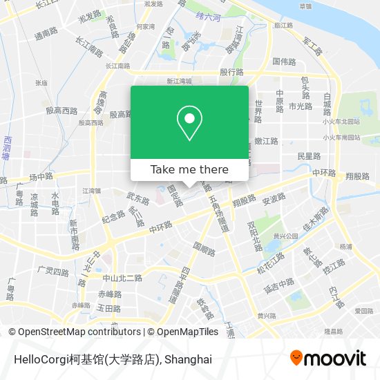HelloCorgi柯基馆(大学路店) map