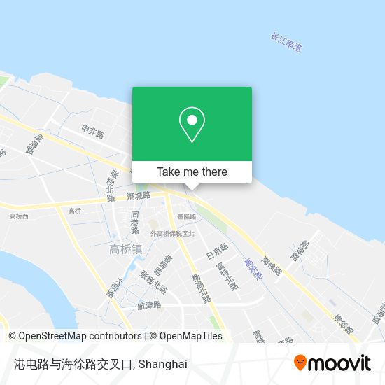 港电路与海徐路交叉口 map
