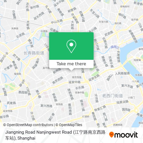 Jiangning Road Nanjingwest Road (江宁路南京西路车站) map