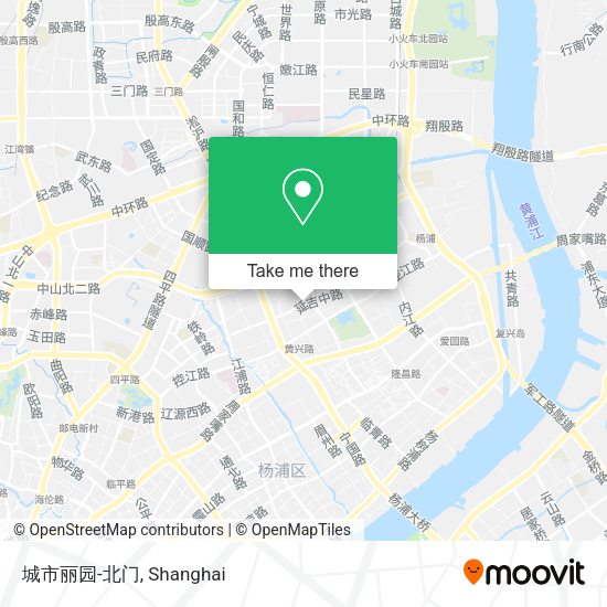 城市丽园-北门 map