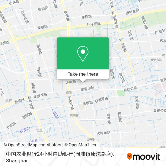 中国农业银行24小时自助银行(周浦镇康沈路店) map