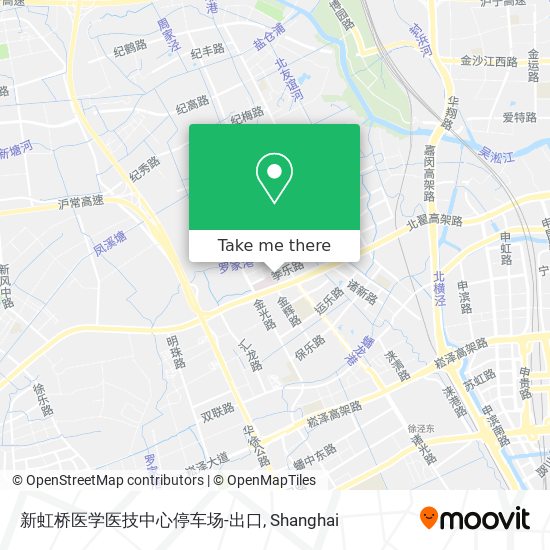 新虹桥医学医技中心停车场-出口 map