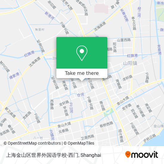 上海金山区世界外国语学校-西门 map