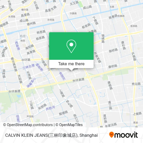 CALVIN KLEIN JEANS(三林印象城店) map