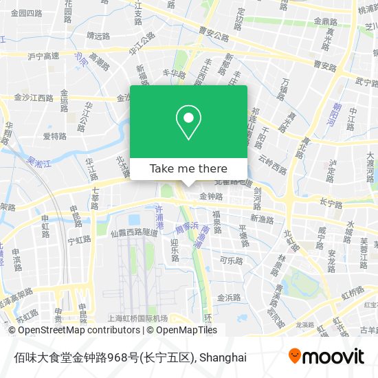 佰味大食堂金钟路968号(长宁五区) map