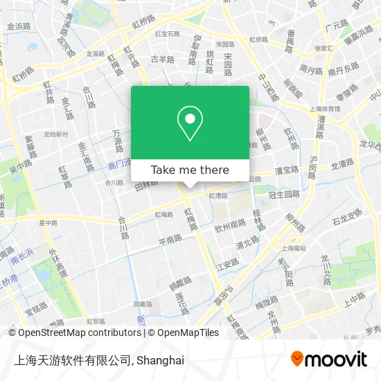 上海天游软件有限公司 map