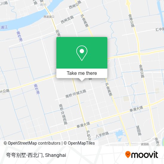 弯弯别墅-西北门 map