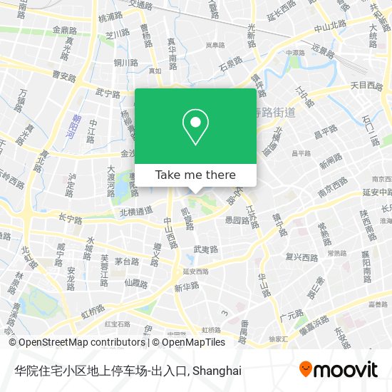 华院住宅小区地上停车场-出入口 map